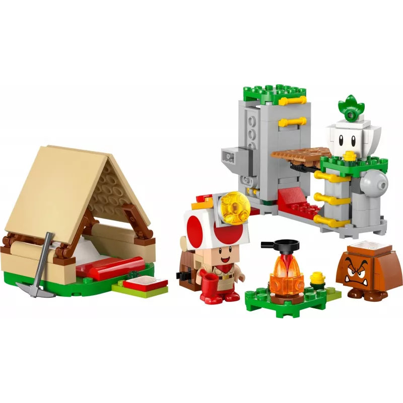 Klocki LEGO Captain Toad's Camp zestaw 72040 z interaktywnymi funkcjami Super Mario