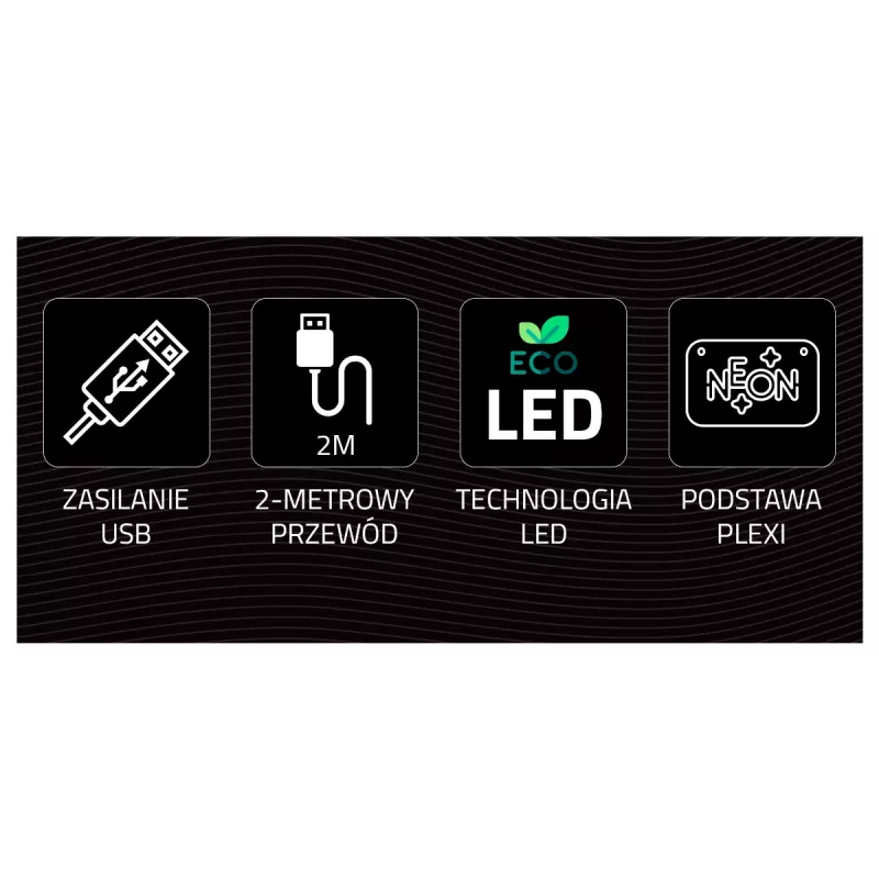 Dekoracyjne światło neonowe MANTA SNL90MT Style Neon Lights — motyw Astronauty na Rakiety