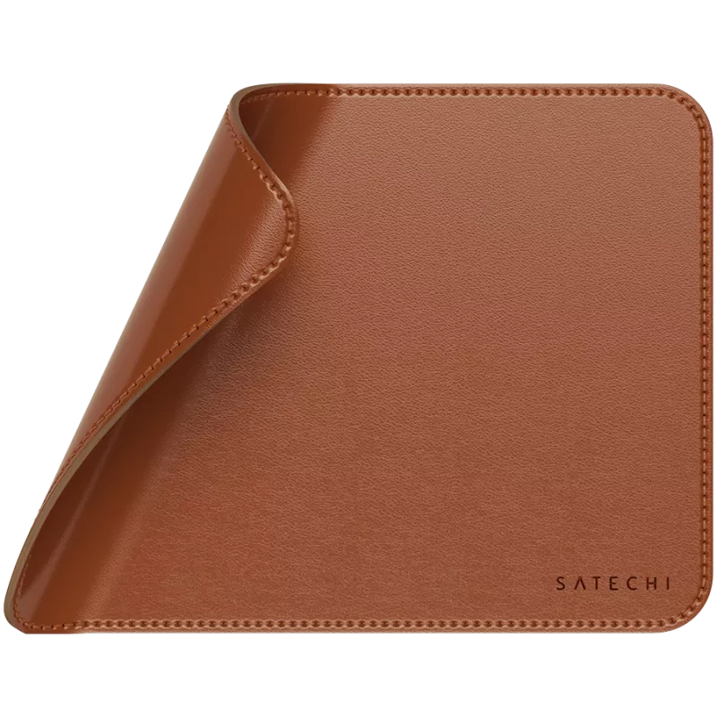 Satechi Premium mysz Pad - Podkładka pod mysz ze skóry wegańskiej (brązowa)