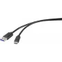 Kabel USB Renkforce RF-4535906 1,8 m USB 3.2 Gen 1 (3.1 Gen 1) USB A USB C Czarny (RF-4535906)