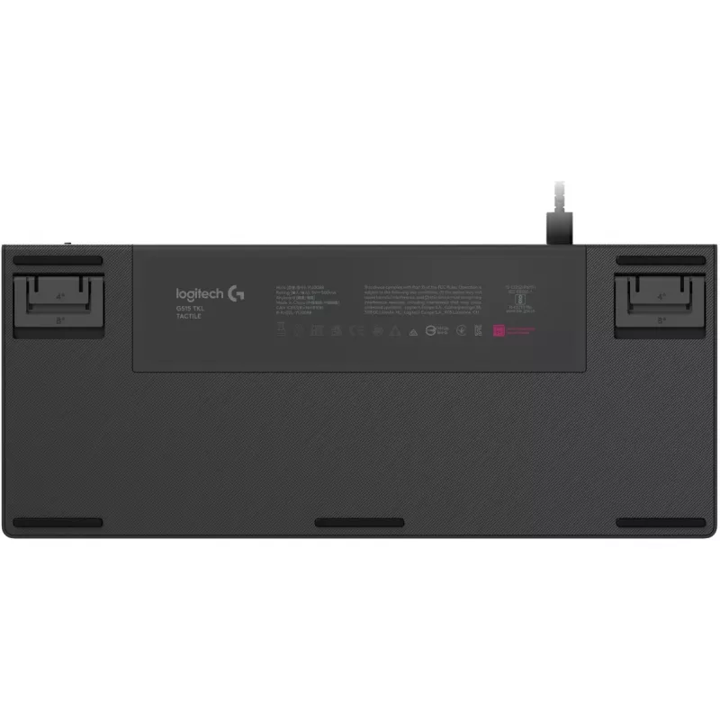 Klawiatura przewodowa Logitech G515 TKL Gaming Keyboard, czarna, USB
