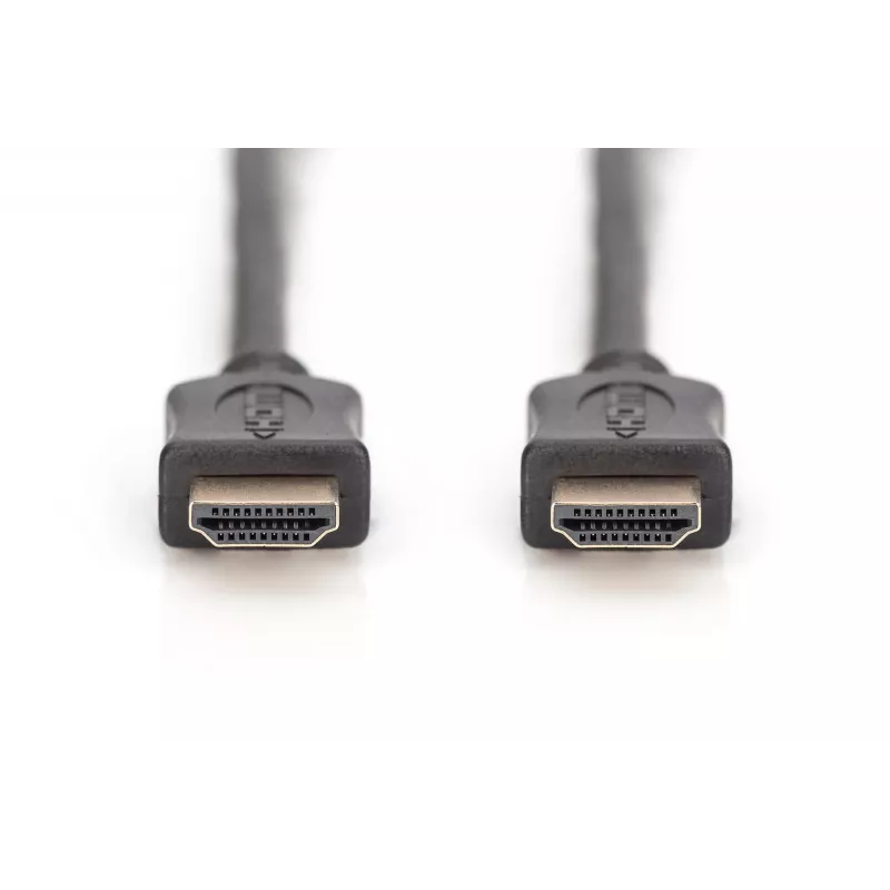 Przewód połączeniowy HDMI High Speed Assmann, typ A M/M, 10,0 m, z Ethernetem, dawniej HDMI 1.4, UL, czarny, złocone (AK-330107-100-S)