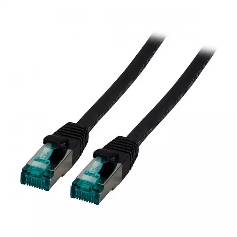 EFB-Elektronik RJ45 kabel krosowy kat.6A S/FTP LSZH czarny 7,5m Producent: EFB Elektronik (MK6001.7,5B)