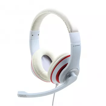 Słuchawki stereofoniczne biały/MHS-03-WTRD GEMBIRD