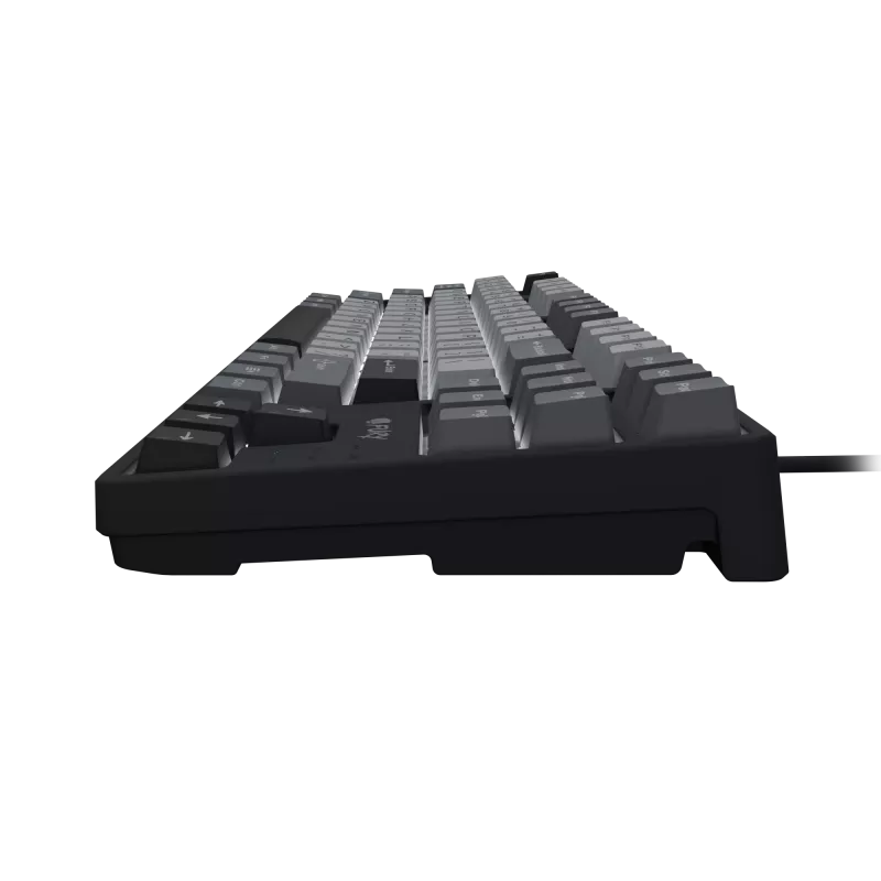 Klawiatura gamingowa NATEC Fury Kanabo K2 US z białym podświetleniem, mechaniczna, czarno-szara