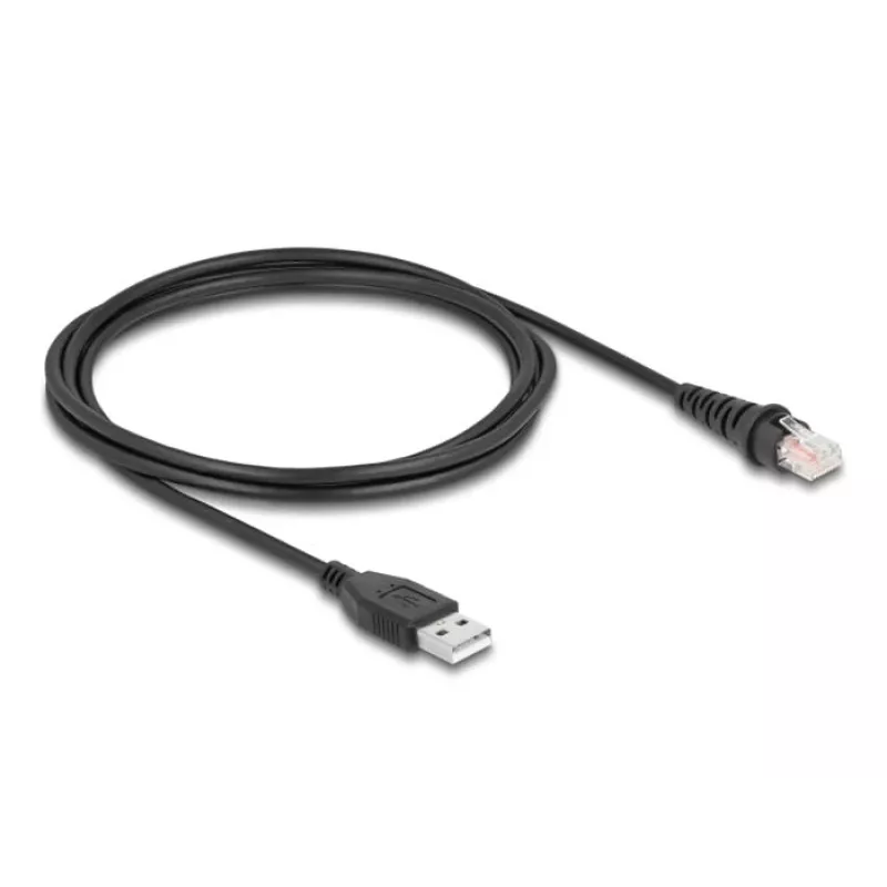 Kabel do skanera kodów kreskowych DeLOCK RJ50 – USB 2.0 Type-A, 2 m