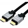 Roline High Speed - HDMI mit Ethernetkabel - HDMI (M) bis HDMI (M) - 3 m - Doppelisolierung - Schwarz/Silber