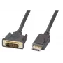 Kabel EFB-Elektronik DisplayPort/DVI 24+1, St-St, 3 m, czarny