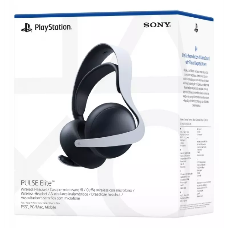 Sony PULSE Elite Headset Wired & Wireless Head-band Gaming Bluetooth Charging stand Czarny, biały