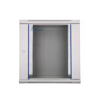 Szafa rack Extralink 12U 600x450 szara do montażu na ścianie