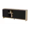 Cama PORTO 3D komoda 190x38x77 dąb/czarny