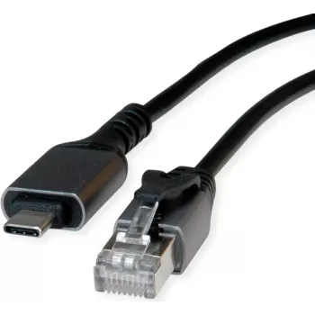 VALUE Konverterkabel USB3.2 Typ C - RJ45 Gigabit Eth. FTP ST/ST 1m - Digital/Daten - Netzwerk (12.99.1165)