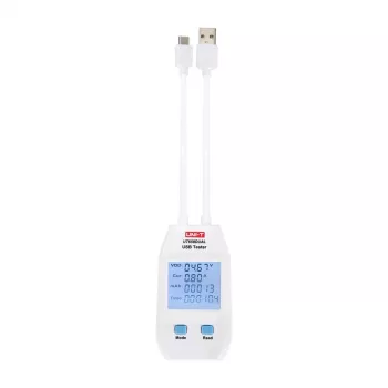 Tester USB-A / USB-C UT658DUAL — obsługa QC 3.0 i 4.0, pomiar 0–99999 mAh