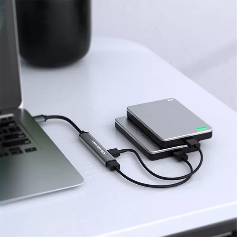 Hub USB QOLTEC 53793 — wejście USB 3.0, 3× porty USB 2.0