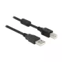 Kabel USB DeLOCK 83566 USB 2.0 1m USB A USB B Czarny