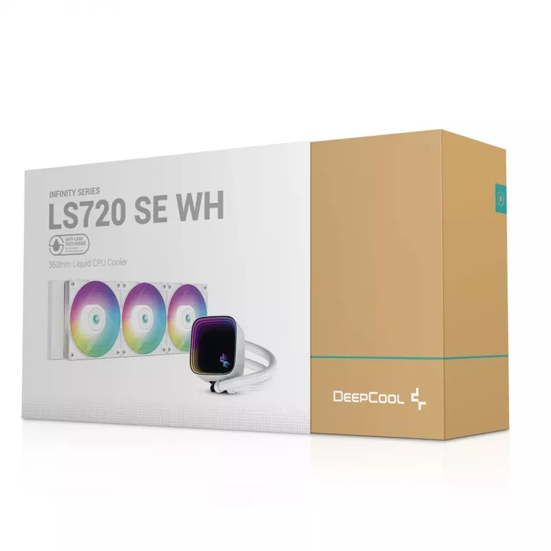 DeepCool LS720 SE WH Procesor Chłodzenie cieczą All-in-one 12 cm Biały 1 szt.