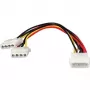 Przewód zasilający wewnętrzny Equip, Molex (4-pin), 2 x Molex (4-pin), 0,2 m, męski, żeński, prosty