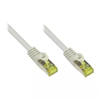 Kabel krosowy RJ45 z surowym kablem kat. 7 i ochroną zatrzasku (RNS®), S/FTP, PiMF, bezhalogenowy, 600 MHz, OFC, szary, 30 m, Good Connections® (8070R-300)