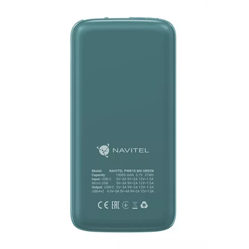 Navitel PWR10 MX ZIELONY Powerbank 10000 mAh