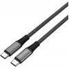 4smarts PremiumCord - Kabel USB - USB-C (M) do USB-C (M) - USB 2.0 - 20 V - 5 A - 1.5 m - Zasilacz USB (100 W) - Czarny