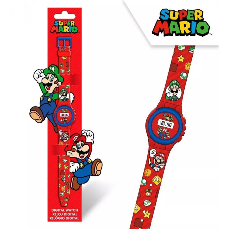 Zegarek dziecięcy Euroswan Super Mario — analogowo-cyfrowy zegarek dziecięcy, model GSM4234