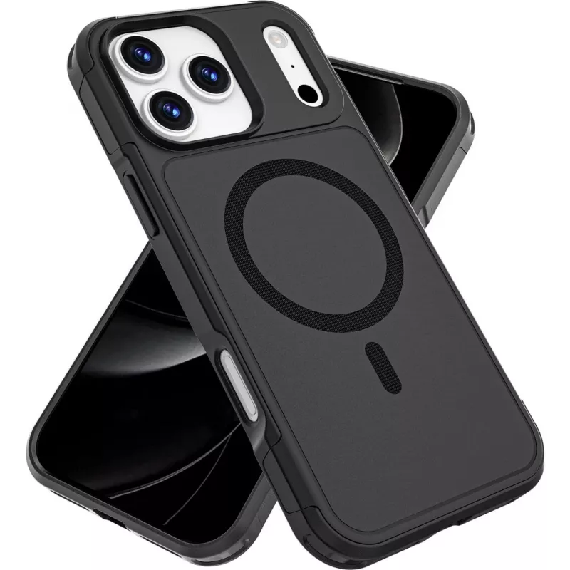 Etui brzegowe 4smarts Defend iPhone 17 Pro Max czarne 17,5 cm