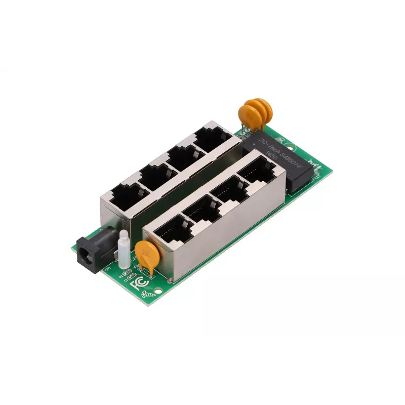 PoE Injector Extralink Gigabit 4-Port, 4x 1000Mb/s RJ45, 48V, niebieski/czarny
