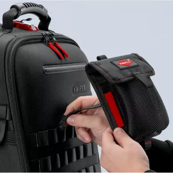 Torba narzędziowa Knipex Modular Bag 00 19 50 LE czarno-czerwona, pusta, modułowe przechowywanie narzędzi