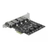 Karta Delock PCI Express x1 do 4 x zewnętrzne gniazdo USB Type-A SuperSpeed USB