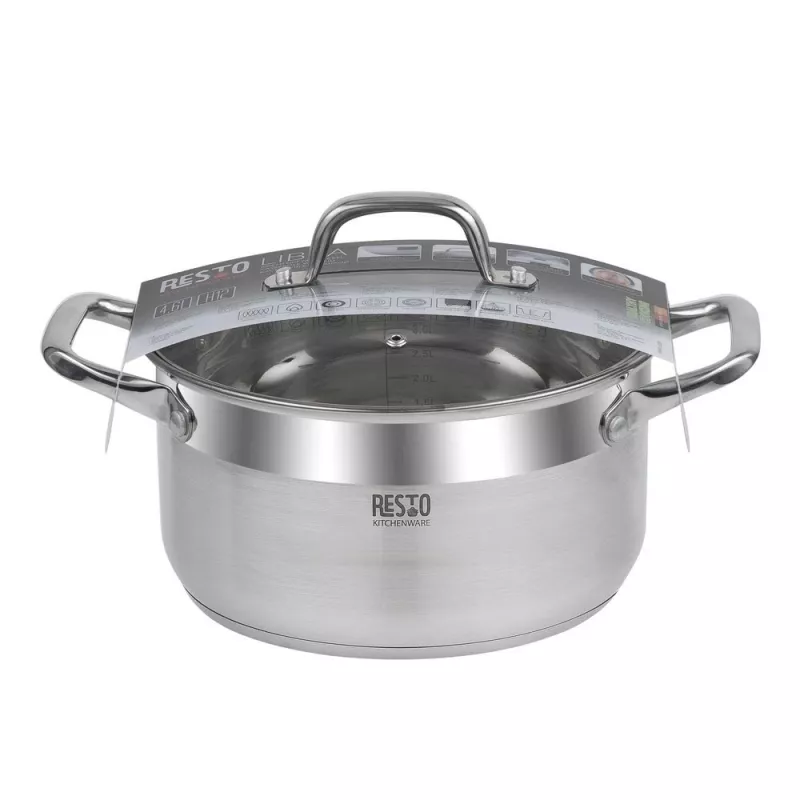 Resto Kitchenware Libra 4,6 l Okrągły Stal nierdzewna