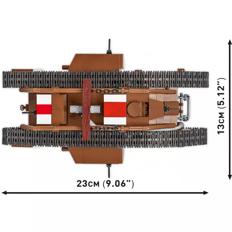Zestaw konstrukcyjny Cobi Building Blocks Mark V Male NO 9199 — 844 elementy