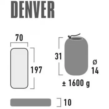 Nadmuchiwanym materac kempingowy Denver 41027 (cytrynella)
