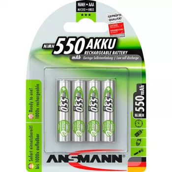 Bateria Ansmann Blister 4 x akumulator AAA 550 mAh