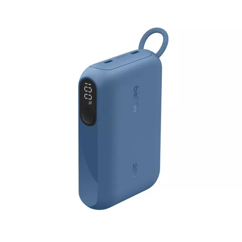Power bank Belkin BPB027HQBL 10000 mAh — niebieski, 2 porty USB Type‑C