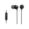 Sony MDR-EX15AP, przewodowy, 8 - 22000 Hz, połączenia/muzyka, 3 g, zestaw słuchawkowy, czarny