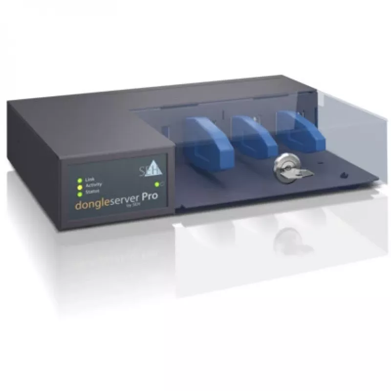 Serwer wydruku SEH dongleserver Pro® Czarny Niebieski