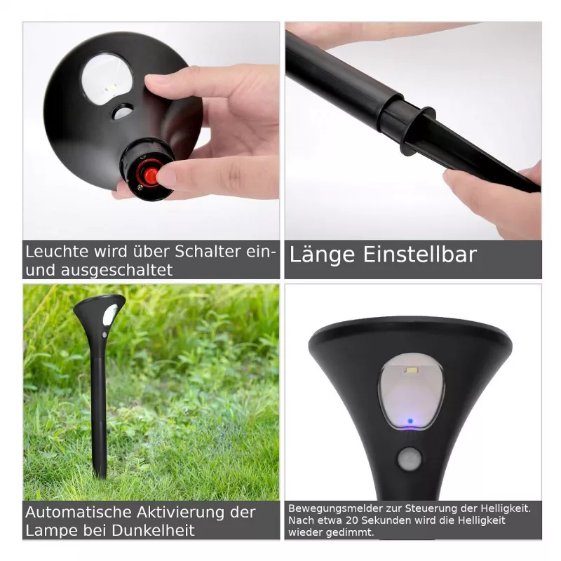 Synergy 21 lampa ogrodowa solarna LED (zestaw 2 szt.)