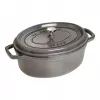 Owalny garnek żeliwny Staub 29 cm, grafitowo-szary