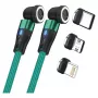 Kabel USB RealPower MagneticCharge2 1 m Zielony Szybkie Ładowanie Transfer Danych