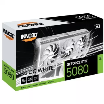 Karta graficzna INNO3D GeForce RTX 5080 X3 OC White 16GB GDDR7