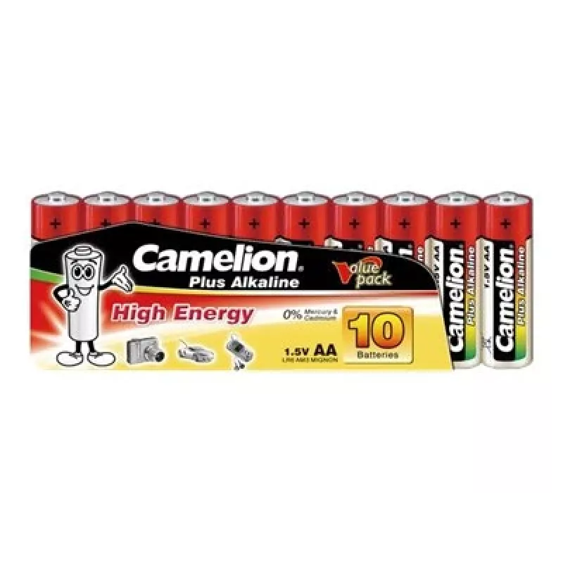 Bateria jednorazowa CAMELION LR6-SP10 AA alkaliczna 1,5 V, 10 szt., 49,8 mm x 1,41 cm, 24 g każda
