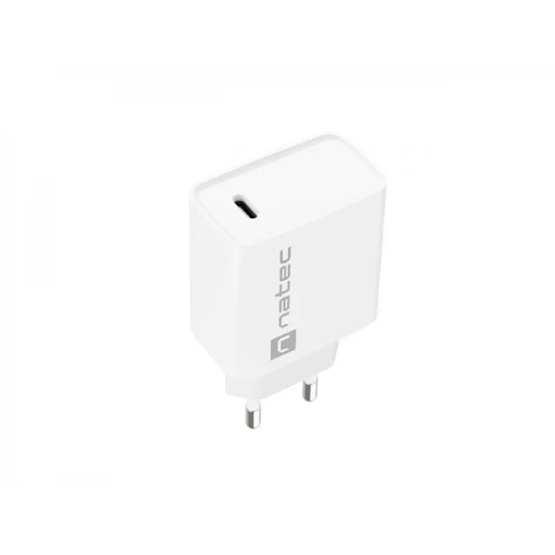 Wewnętrzna szybka ładowarka USB-C NATEC RIBERA 12V 20W Quick Charge 3.0 biała