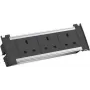 Bachmann Kapsa S - 2 m - do użytku wewnętrznego - Type G (BS 1363) - Type G - Czarny - Srebrny - 3 AC-Outputs