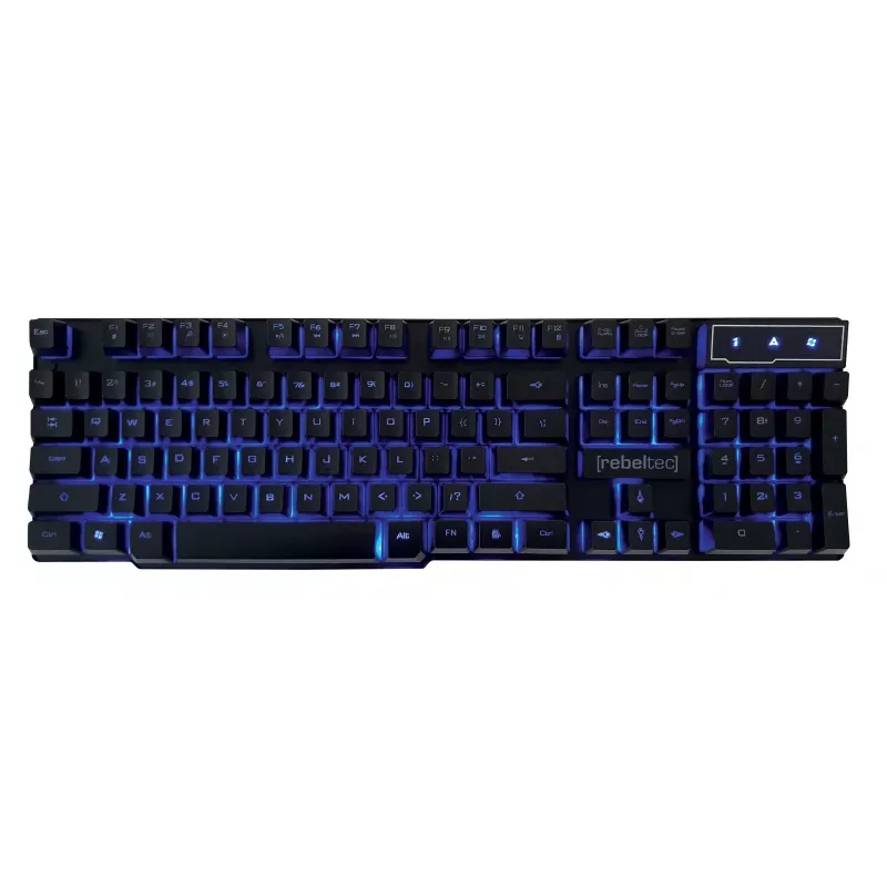 Klawiatura z myszą Rebeltec SHERMAN Gaming USB QZERTY angielska czarna