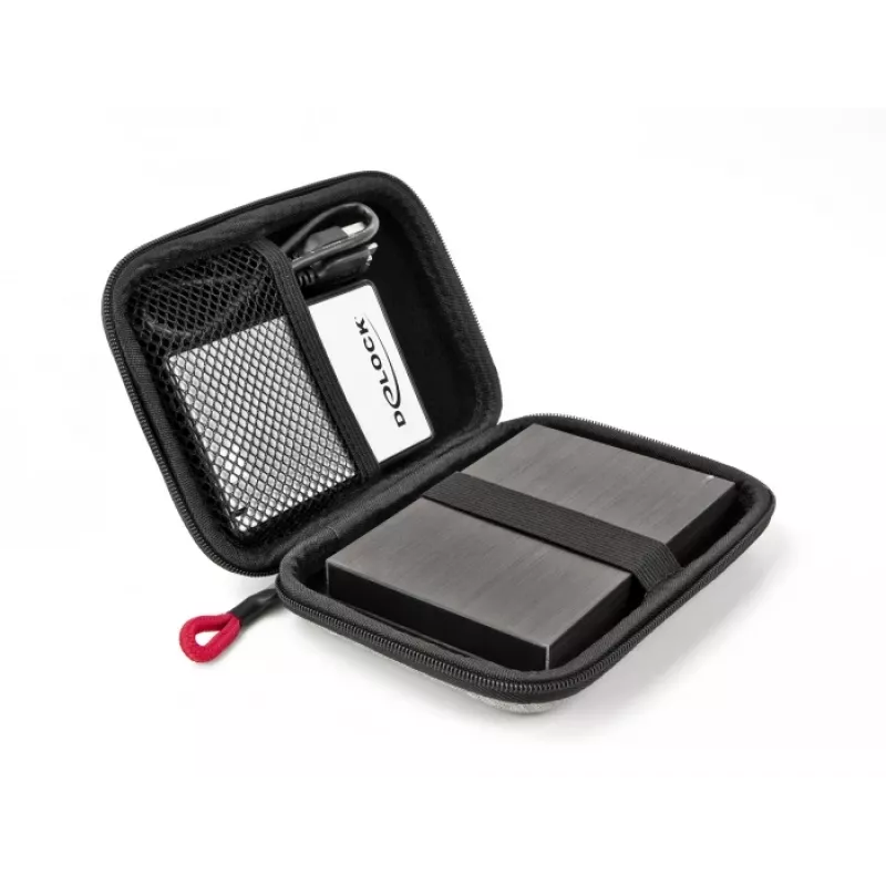 Torba ochronna DeLOCK na dyski SSD 2,5 cala, obudowy zewnętrzne i dyski twarde do 12 x 8 x 2 cm