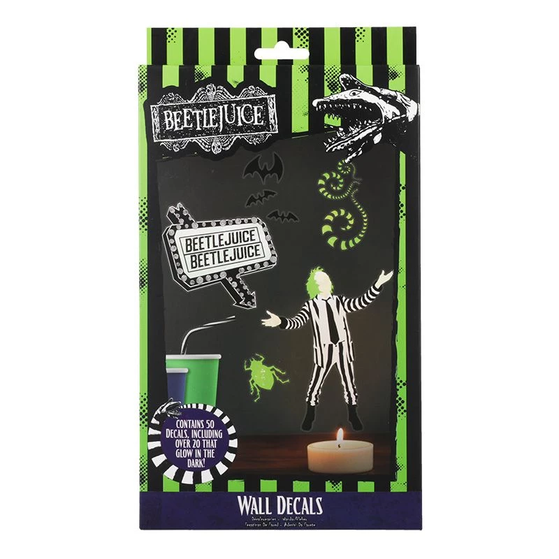 Naklejki ścienne Paladone Beetlejuice Design PP13439BJ – Zestaw dekoracyjnych naklejek ściennych