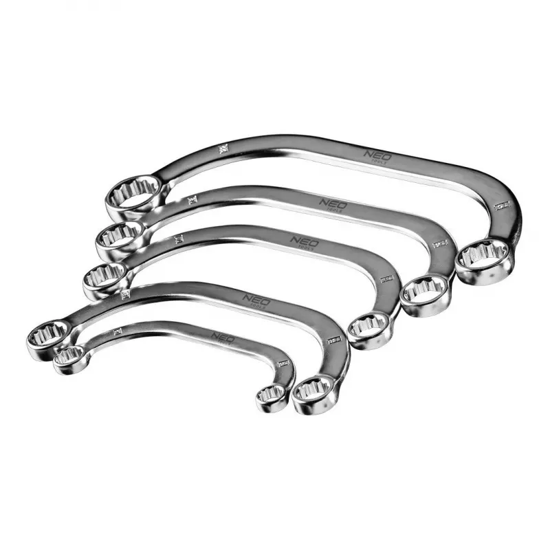 Klucz oczkowy NEO Tools TOP-09-176, rozmiary 17 mm i 19 mm, chromowany