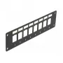 Patch panel DELOCK 86597 — metal, czarny, 50 mm x 1.6 mm x 185 mm