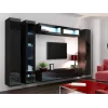 Cama pełna Szafka VIGO '180' 180/40/30 czarny/czarny połysk