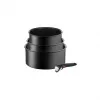 Zestaw garnków TEFAL, 4 szt. | L7649453 Ingenio Ultimate | 16/18/20 cm | Aluminium | Czarny